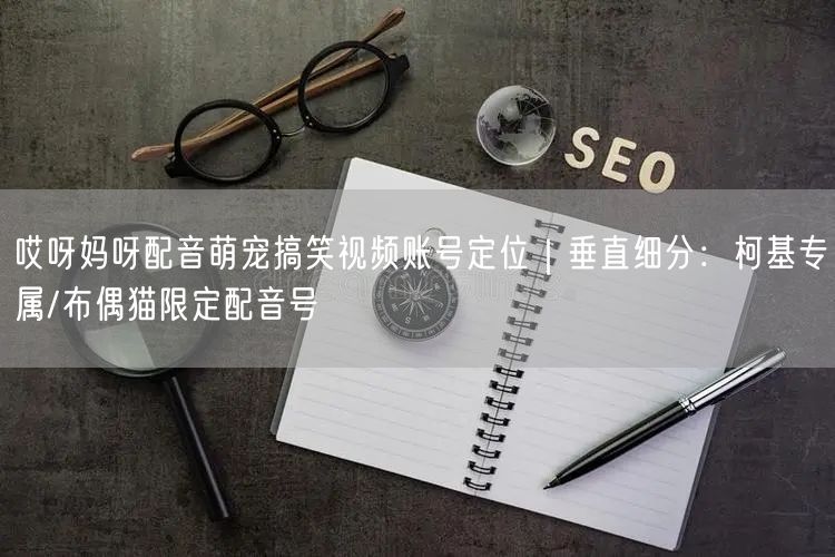 哎呀妈呀配音萌宠搞笑视频账号定位｜垂直细分：柯基专属/布偶猫限定配音号
