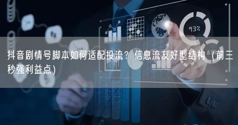 抖音剧情号脚本如何适配投流？信息流友好型结构（前三秒强利益点）